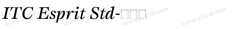 ITC Esprit Std字体转换